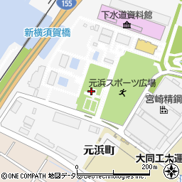 東海市役所　元浜スポーツ広場周辺の地図