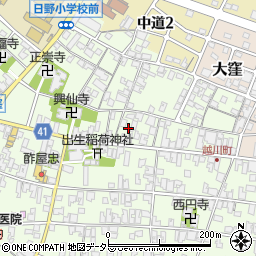 滋賀県蒲生郡日野町大窪599周辺の地図