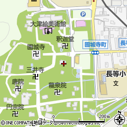 滋賀県大津市園城寺町周辺の地図