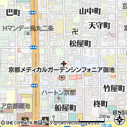 京都府京都市中京区瓦之町周辺の地図
