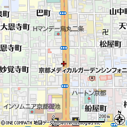 京都府京都市中京区秋野々町周辺の地図