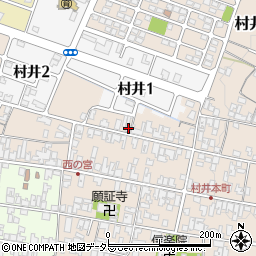 滋賀県蒲生郡日野町村井1250周辺の地図