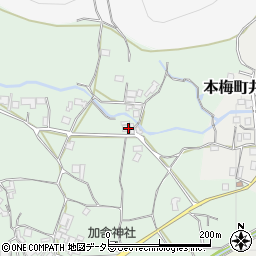 京都府亀岡市本梅町西加舎小北周辺の地図