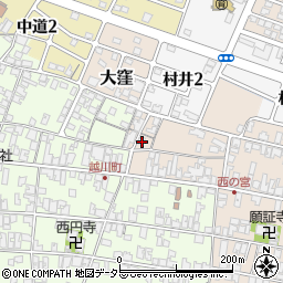 滋賀県蒲生郡日野町村井1272周辺の地図