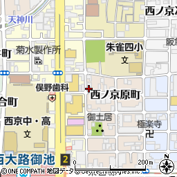 京都府京都市中京区西ノ京原町17周辺の地図