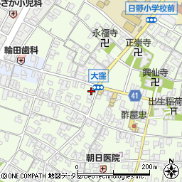 滋賀県蒲生郡日野町大窪555周辺の地図