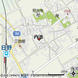 滋賀県蒲生郡日野町内池867周辺の地図