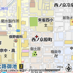 京都府京都市中京区西ノ京原町14周辺の地図