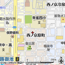 京都府京都市中京区西ノ京原町12周辺の地図