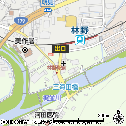 英田観光バス周辺の地図