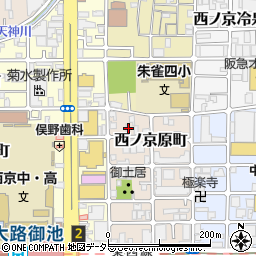 京都府京都市中京区西ノ京原町15周辺の地図