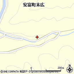 兵庫県姫路市安富町末広473周辺の地図