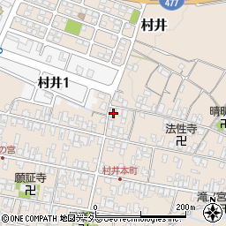 滋賀県蒲生郡日野町村井1192周辺の地図