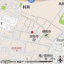 滋賀県蒲生郡日野町村井1179周辺の地図