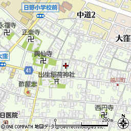 滋賀県蒲生郡日野町大窪120周辺の地図