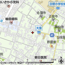 滋賀県蒲生郡日野町大窪551周辺の地図