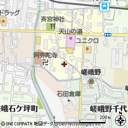 京都府京都市右京区嵯峨野宮ノ元町66周辺の地図