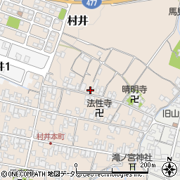 滋賀県蒲生郡日野町村井1180周辺の地図