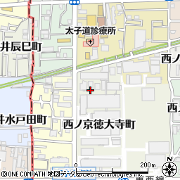 京都府京都市中京区西ノ京徳大寺町周辺の地図