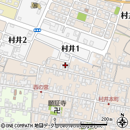 滋賀県蒲生郡日野町村井1251周辺の地図