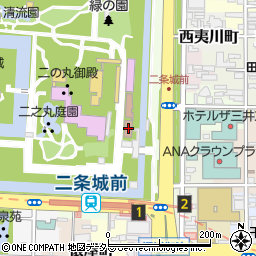京都市観光協会元離宮二条城売店周辺の地図