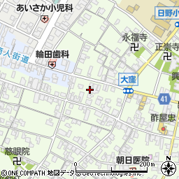 滋賀県蒲生郡日野町大窪544周辺の地図