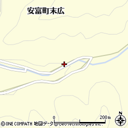 兵庫県姫路市安富町末広466周辺の地図