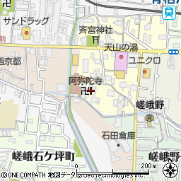 京都府京都市右京区嵯峨野宮ノ元町43周辺の地図