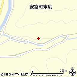 兵庫県姫路市安富町末広477周辺の地図