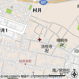 滋賀県蒲生郡日野町村井1182周辺の地図