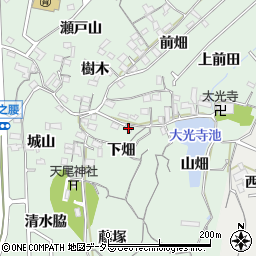 愛知県東海市大田町下畑周辺の地図