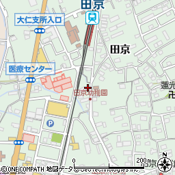 静岡県伊豆の国市田京123-8周辺の地図
