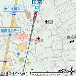 大仁警察署田京交番周辺の地図
