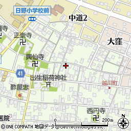 滋賀県蒲生郡日野町大窪116周辺の地図