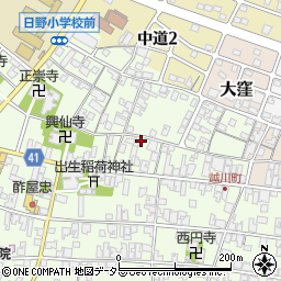 滋賀県蒲生郡日野町大窪115周辺の地図