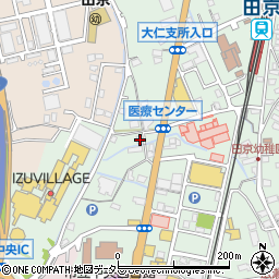 静岡県伊豆の国市田京159-1周辺の地図