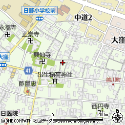 滋賀県蒲生郡日野町大窪118周辺の地図