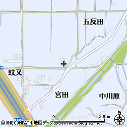 京都府亀岡市余部町五反田周辺の地図