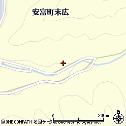 兵庫県姫路市安富町末広467周辺の地図