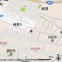 滋賀県蒲生郡日野町村井1056周辺の地図