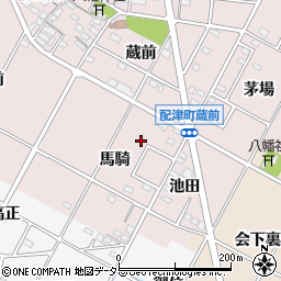 愛知県豊田市配津町馬騎周辺の地図