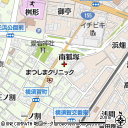 愛知県東海市横須賀町南狐塚周辺の地図
