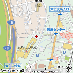 静岡県伊豆の国市田京238-19周辺の地図
