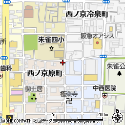 京都府京都市中京区西ノ京原町77-7周辺の地図