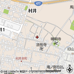 滋賀県蒲生郡日野町村井1181周辺の地図