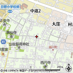 滋賀県蒲生郡日野町大窪107周辺の地図