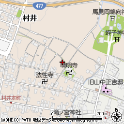 滋賀県蒲生郡日野町村井1131周辺の地図