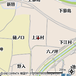 京都府亀岡市篠町山本上江村周辺の地図