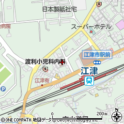 江津郵便局周辺の地図