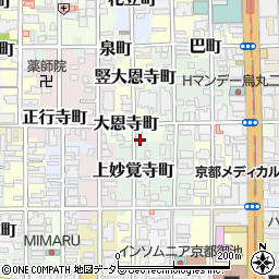 京都府京都市中京区大恩寺町248周辺の地図